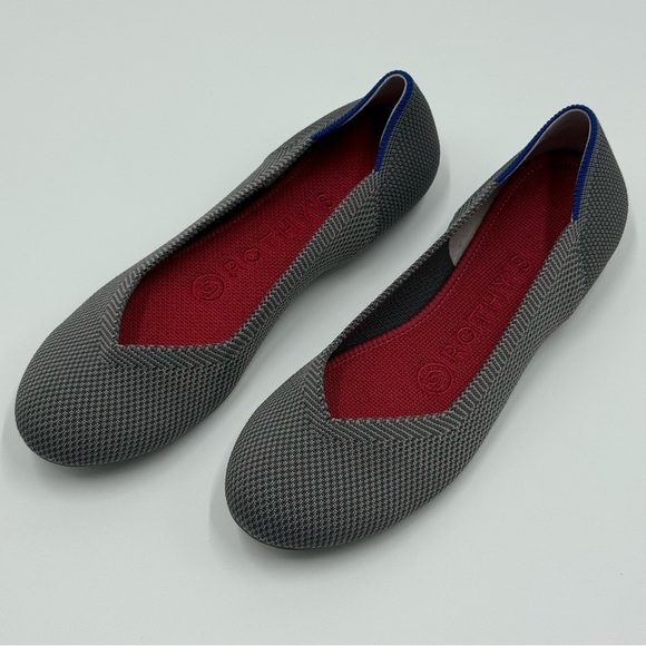 Rothy's Women’s The Flat Pebble Gray Elegant SlipOn Ballet Slippers 5.5 Washable - Picture 5 of 12